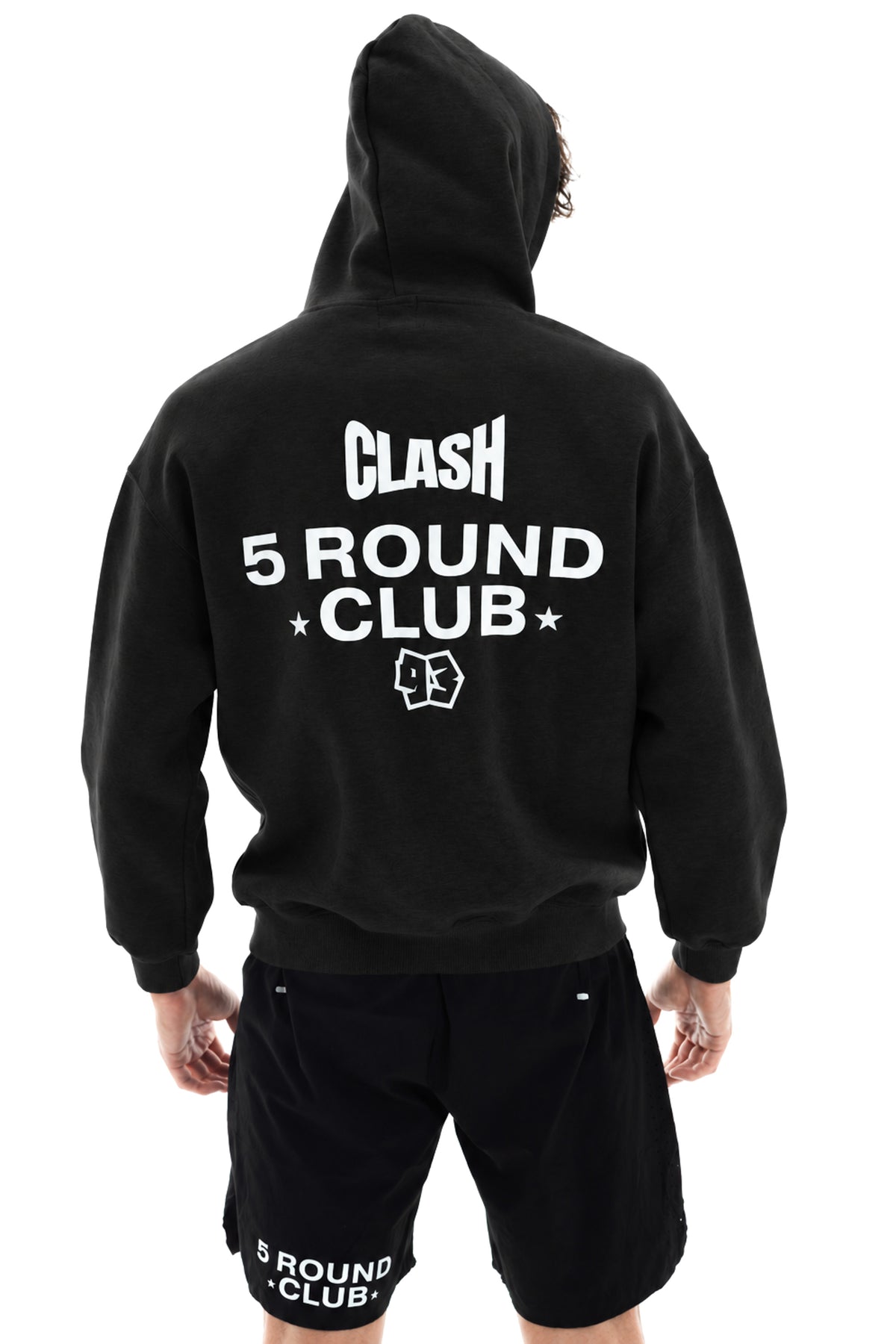 5 Round Club Zip Up Oversized Hoodie