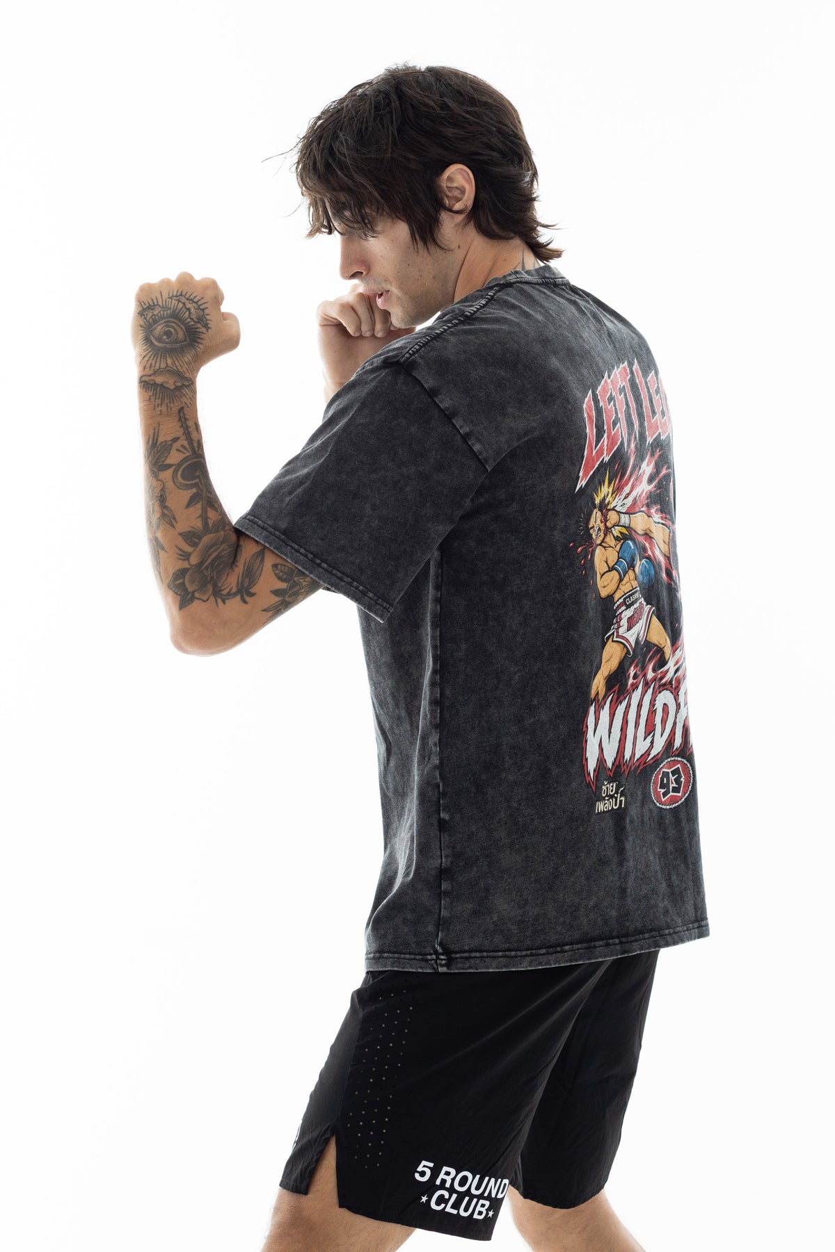 Left Leg Wildfire Oversized T-Shirt