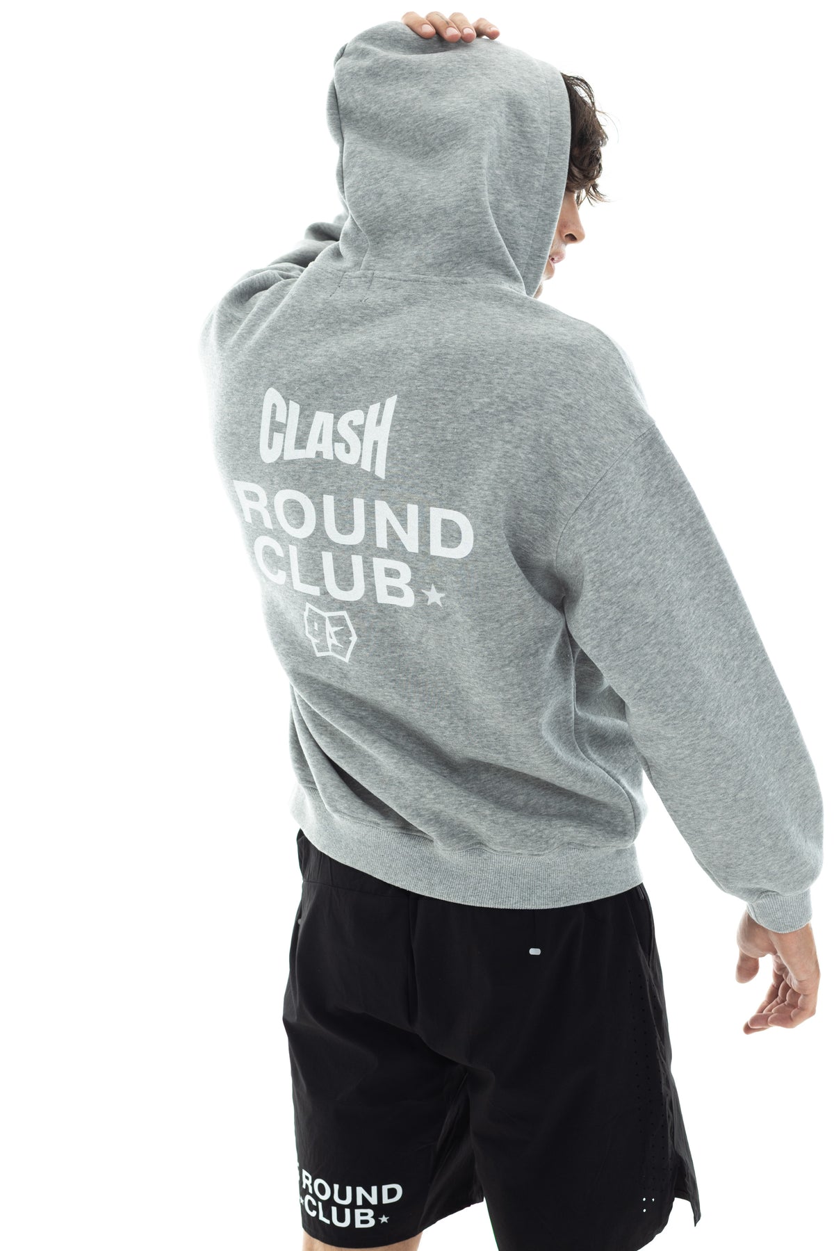 5 Round Club Zip Up Oversized Hoodie